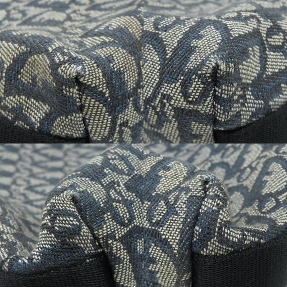 Christian Dior Trotter Shoulder Bag Canvas Navy - Picture 9 of 9